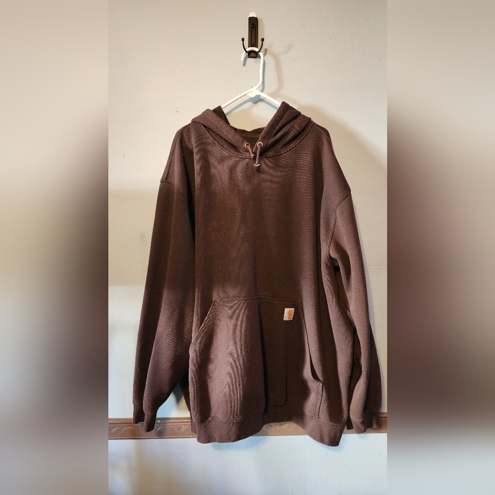Carhartt Hoodie brown Men's 4x Loose fit. Good used condition